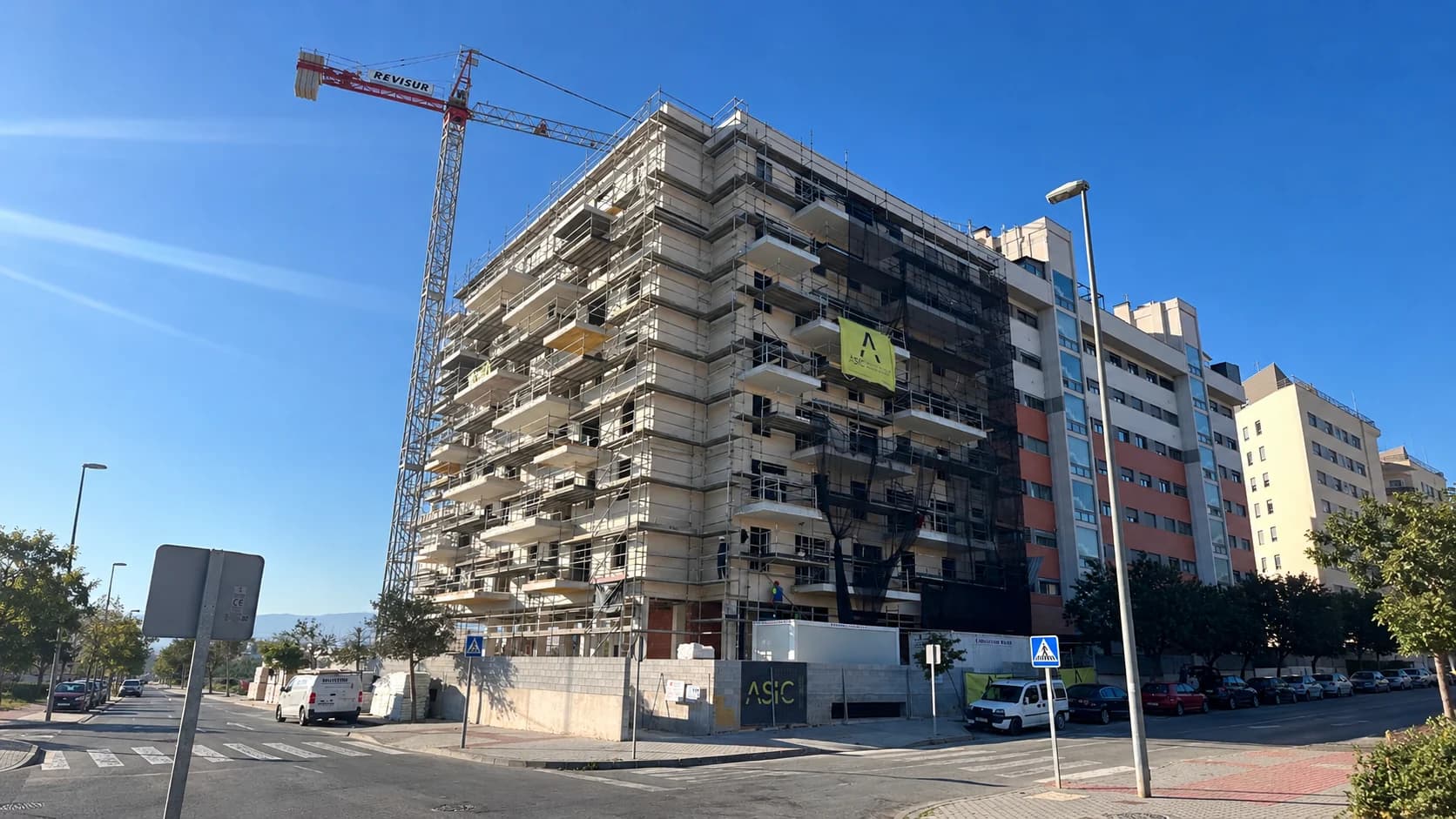 Obra residencial de ASIC Infraestructuras en ejecución